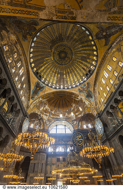 Türkei  Istanbul  Innenansicht Hagia Sophia