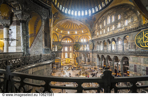 Türkei  Istanbul  Innenansicht Hagia Sophia