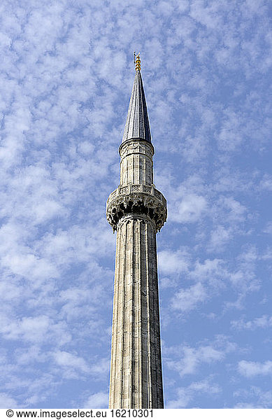 Türkei  Istanbul  Minarett der Hagia Sophia