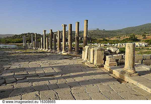 Türkei  Lykien  antike Agora in der archäologischen Stätte von Patara