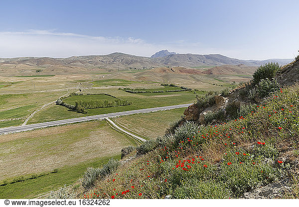 Türkei  Ostanatolien  Cavustepe  Blick von der Festung Sardurihinili