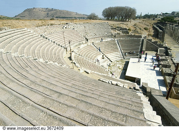 Türkei Pergamon Bergama römisches Amphitheater