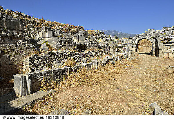 Türkei  Provinz Antalya  antikes Theater  archäologische Stätte von Xanthos