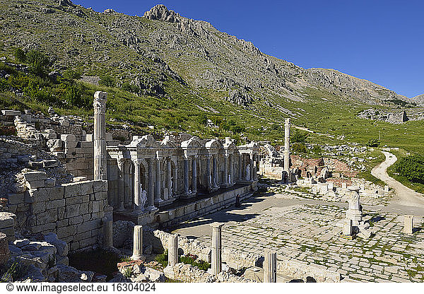 Türkei  Provinz Antalya  Pisidien  rekonstruiertes antikes Nymphäum  archäologische Stätte von Sagalassos