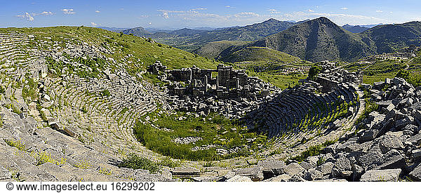 Türkei  Provinz Antalya  Taurusgebirge  Pisidien  antikes Theater an der archäologischen Stätte von Sagalassos