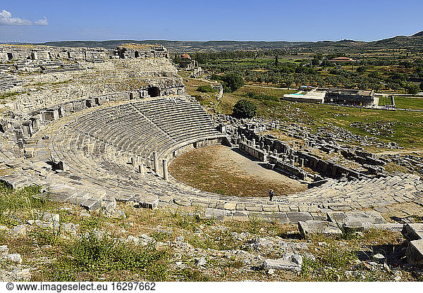 Türkei  Provinz Aydin  Karien  antikes römisches Theater  archäologische Stätte von Milet