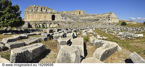 Türkei  Provinz Aydin  Karien  antikes römisches Theater  archäologische Stätte von Milet
