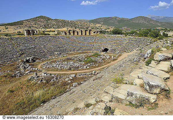 Türkei  Provinz Aydin  Karien  Antikes Stadion und Gladiatorenarena in der archäologischen Stätte von Aphrodisias
