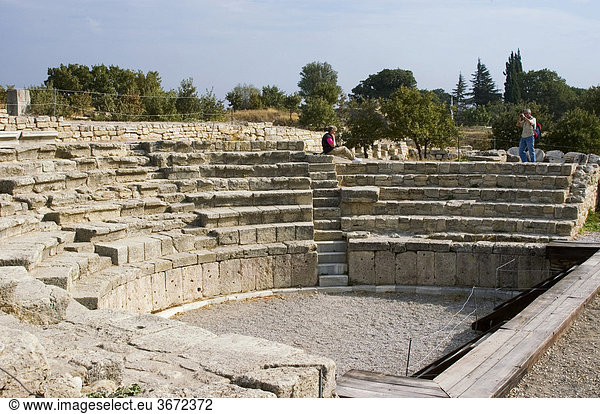 Türkei Troja Ausgrabungen Odeon Konzerthalle römisch