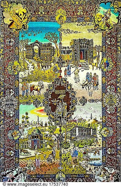 Tabriz  Mitte 20. Jhd  Vier Jahreszeiten  Teppichmuseum  Teheran  Teheran  Iran