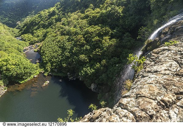 Tamarind Falls or Les 7 Cascades  Henrietta  Mauritius  Africa.