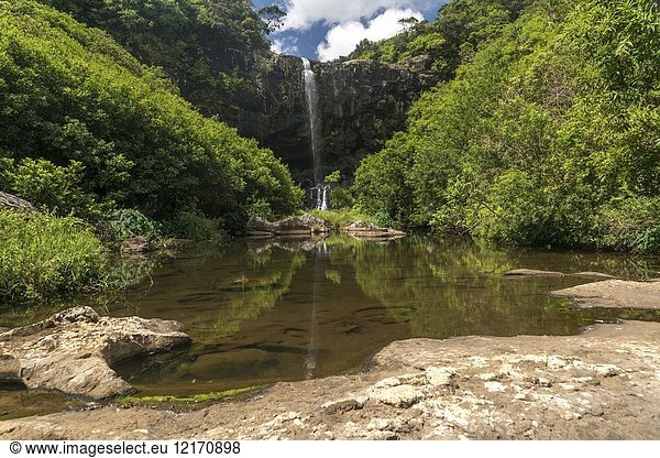Tamarind Falls or Les 7 Cascades  Henrietta  Mauritius  Africa.