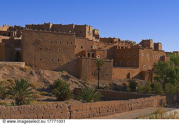 Taourirt Kasbah  erbaut von Pasha Glaoui  Ouarzazate  UNESCO-Weltkulturerbe  Provinz Ouarzazate  Nordafrika  Marokko  Afrika