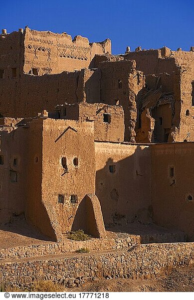 Taourirt Kasbah  erbaut von Pasha Glaoui  Ouarzazate  UNESCO-Weltkulturerbe  Provinz Ouarzazate  Nordafrika  Marokko  Afrika