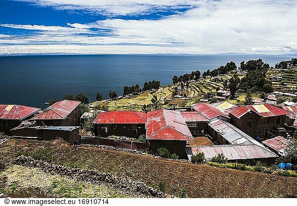 Taquile-Insel  Titicacasee  Peru