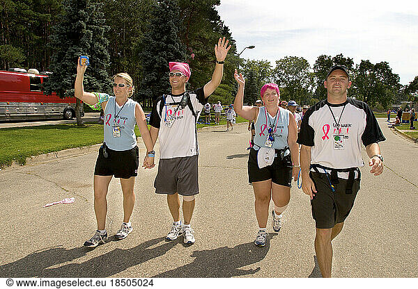 Team Family Members complete walking 60 miles in three days Detroit  Michigan.
