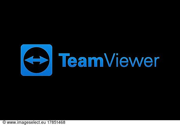 TeamViewer  Logo  Black background