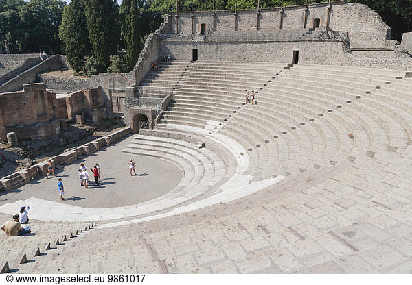 Teatro Grande  Großes Theater  Scavi di Pompei  Ausgrabungsstätten von Pompeji  Pompeji  Neapel  Kampanien  Italien  Europa