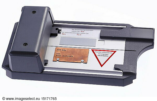 technics  credit card imprinter  Germany  circa 1998