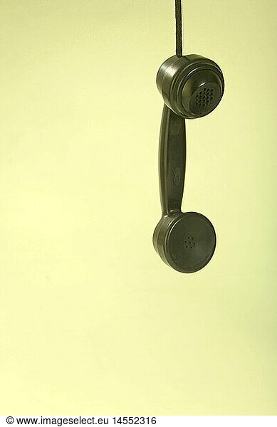 technics  telephones  telephone receiver  20th century  historic  historical  black  bakelite  clipping  cut out  telephone receiver  telephone receivers  hanging  cut-out  cut-outs  1930s