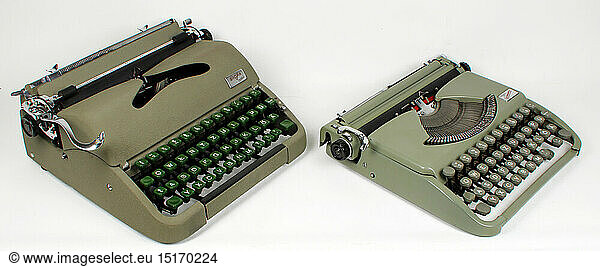 technics  travel typewriter groma version N and Gromina  design (design engineer): Karl Ronneberger  fabricator: VEB groma  Markersdorf / Chemnitztal (formerly engineering works G. F. grand)  circa 1960