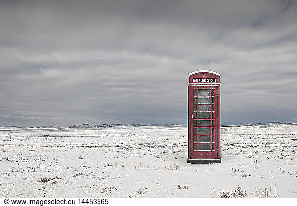 Telephone Box in Remote Location