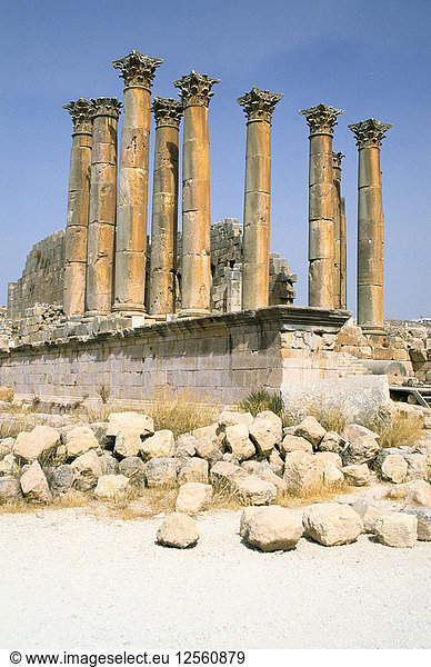 Tempel der Artemis  Jerash  Jordanien.