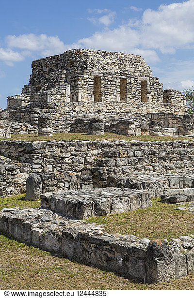 Tempel der bemalten Nischen  archäologische Stätte Mayapan  Maya-Ruinen  Yucatan  Mexiko