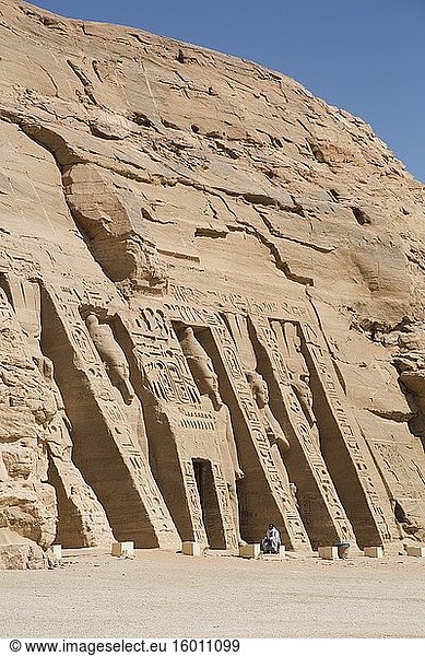 Tempel der Hathor und Nefetari  UNESCO-Weltkulturerbe  Abu Simbel  Ägypten