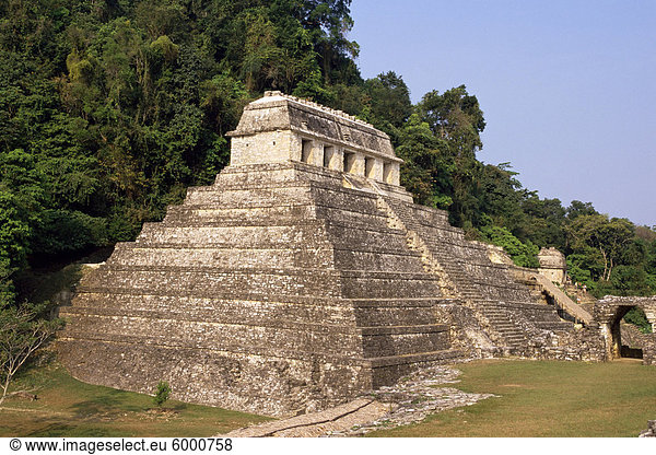 Tempel der Inschriften  Palenque  UNESCO Weltkulturerbe  Provinz Chiapas  Mexiko  Nordamerika