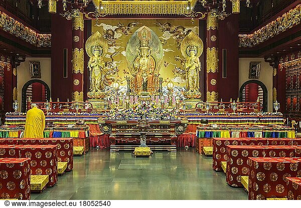 Tempel der Zahnreliquie des Buddha  Chinatown  Singapur  Asien