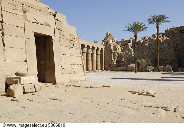 Tempel des Amun-Re  Karnak-Tempel  Luxor  Niltal  Ägypten  Afrika