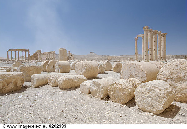 Tempel des Baal,  Ruinen in der antiken Stadt Palmyra