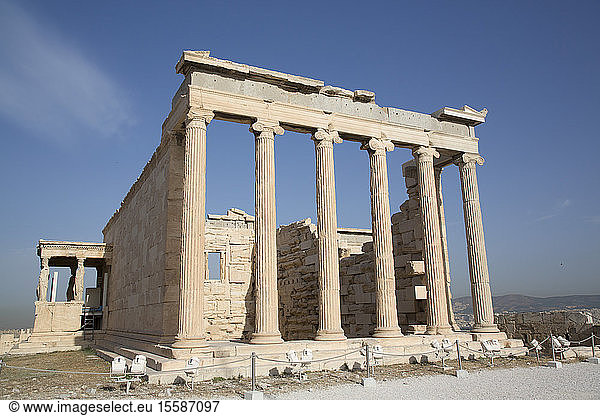 Tempel des Erectheion  Akropolis  UNESCO-Weltkulturerbe  Athen  Griechenland