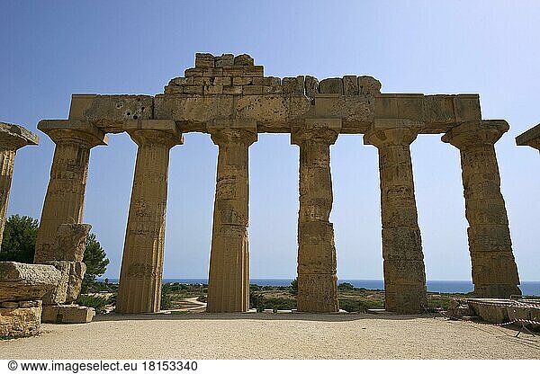 Tempel E  Tempel der (Hera)  Selinunt  Provinz Trabant  Sizilien  Italien  Europa