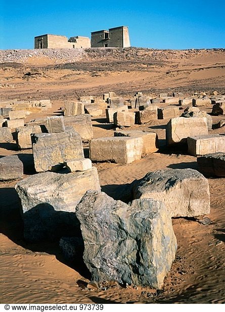 Tempel von Dakka  Website des Wadi el-Tempel. Nubien. Schiff-Rundfart Lake Nasses. Ägypten