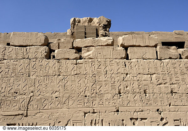 Tempel von Karnak  in der Nähe von Luxor  Theben  UNESCO World Heritage Site  Ägypten  Nordafrika  Afrika