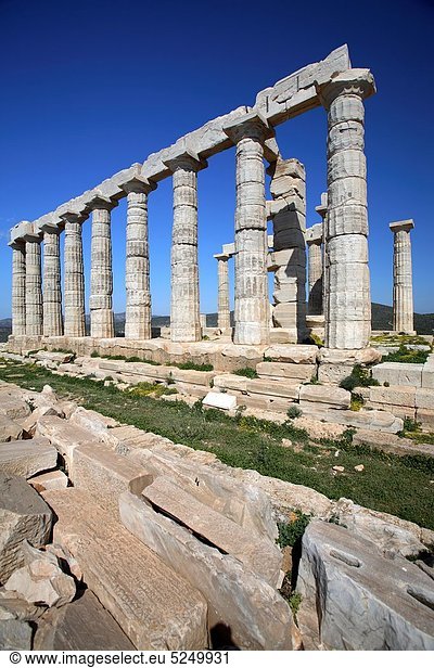 Tempel von Poseidon  Kap Sounion  Griechenland