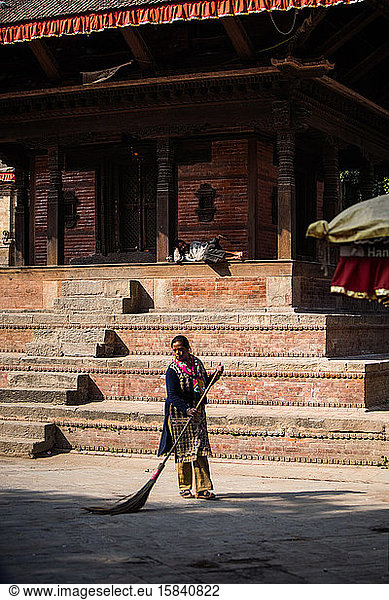 Temple downtime in Kathmandu Nepal