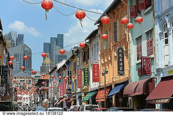 Temple Street  Chinatown  Singapur  Asien