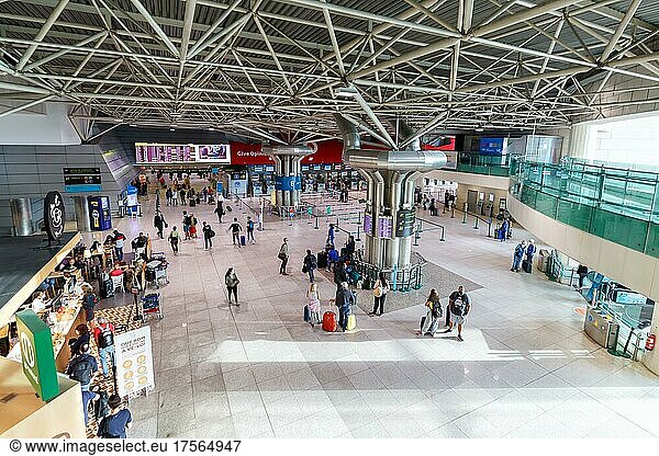 Terminal of the airport in Lisbon  Portugal  Europe