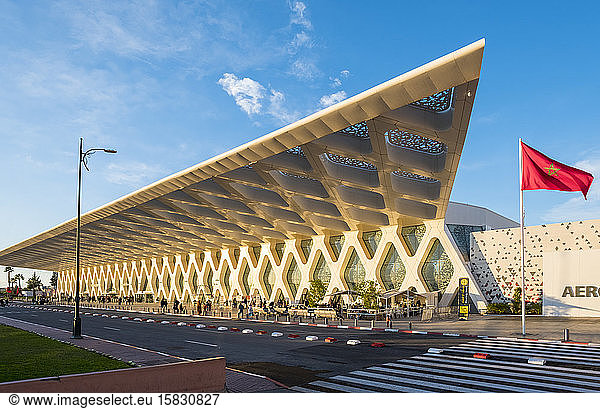 Terminalgebäude am Flughafen Marrakesch Menara  Marrakesch  Marokko