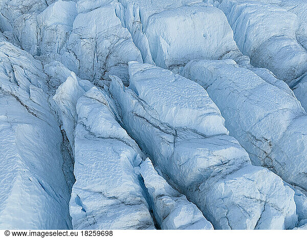 texture of icebergs surface in cenital view