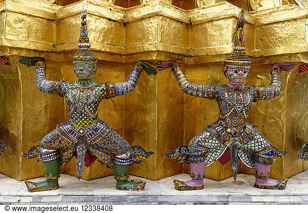 Thailand  Bangkok  Großer Palast  Ornamente  Skulpturen