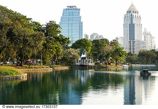 Thailand Natur Landschaft  Bangkok Metropole Blick