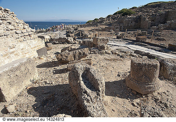 Tharros  Archeological area  Punic and Roman ruins  Sinis  Cabras  Oristano  Sardinia  Italy  Europe