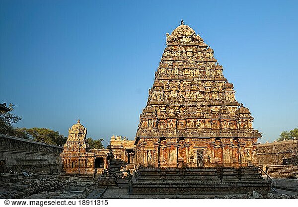 The Airavateshvara temple Gopuram 12th century Chola architecture in ...