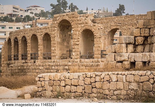 The archaeological ruins of Jerash  Hashemite Kingdom of Jordan  Middle East.