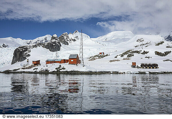 The Argentine Research Station Base Brown  Paradise Bay  Antarctica  Polar Regions
