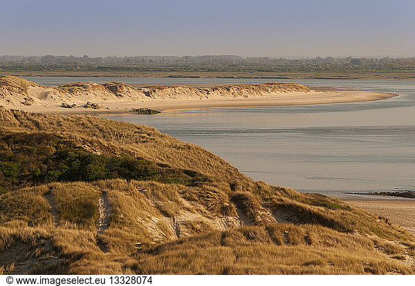 The Authie Bay from the coastal dunes in France